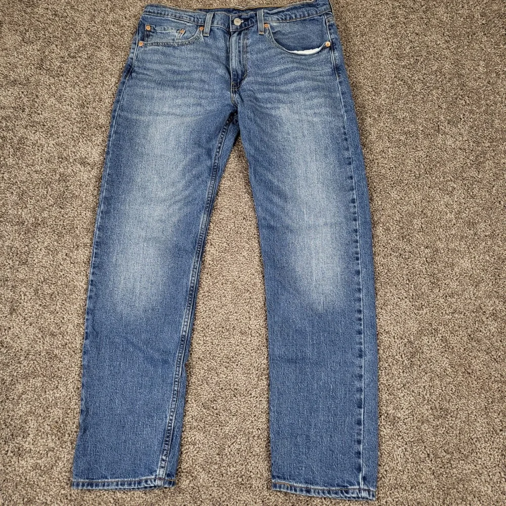 Levi's 502 Taper Jeans Mens 32x32 Blue Excellent Medium Wash Denim 29507-1317
